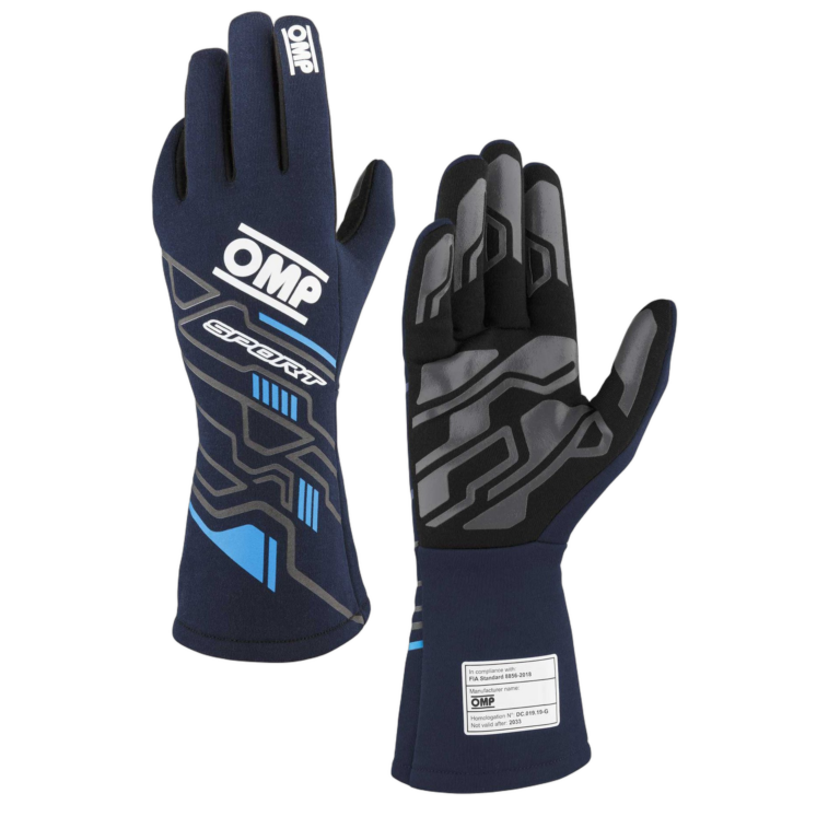 OMP Sport Race Gloves - Blue