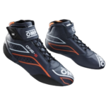 OMP One-S Race Boots - Navy Blue/Fluro Orange