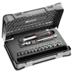 Facom 15-piece 3/8 metric 12-point socket set - J.161B J.161-1P12