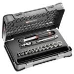 Facom 15-piece 3/8 metric 6-point socket set - J.161B J.161-1P6