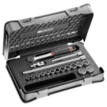 Facom 18-piece 3/8 metric 12-point socket set - J.161B J.161-2P12
