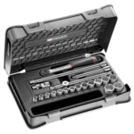 Facom 20-piece 3/8 metric 12-point socket set - J.161B J.161-3P12