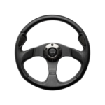 MOMO Jet Steering Wheel - Black Leather