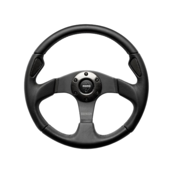 MOMO Jet Steering Wheel - Black Leather
