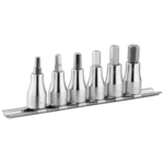 Facom 6-piece 3/8 metric 6-point hex screwdriver sockets set on rack JT.40