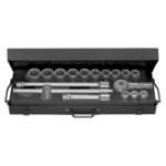 Facom Box of 3/4 6-point long-reach metric-size sockets - K.415E K.415E