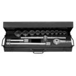 Facom Box of 3/4 6-point metric-size sockets - K.421N K.421N