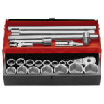 Facom Box of 3/4 6-point metric-size sockets - K.441A K.441A