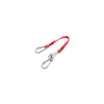Facom Lanyard 20 cm - Stainless steel 50 mm spring hook + swivel and 60 mm stainless steel snap hook with screw - SLS LAN0.2TSLS