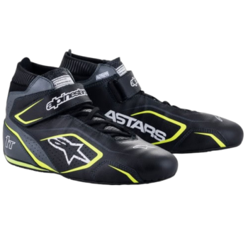 Alpinestars Tech-1 T V3 Race Boot - Black/Cool Grey/Fluro Yellow