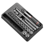 Facom 20-piece 3/8 metric 6-point socket module - J.161B MOD.J161-36