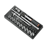 Facom 26-piece 1/2 metric 6-point sockets module MOD.S161-46