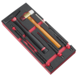 Facom Impact tools 205C long sheathed drift punches foam module MODM.MI5