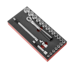 Facom F18 - Module mousse douilles 1/2 6 pans m??triques - 23 pi??ces - SL.171 - MODM.SL171-36 MODM.SL171-36