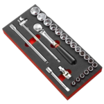 Facom 1/2?? metric 6-point socket foam module - SL.161 MODM.SL1