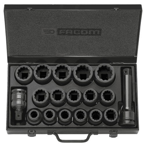 nkd.500 Facom 16-piece set of 3/4 impact sockets 19 to 42 mm NKD.500 - Image 1