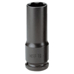 Facom NSB - 1/2 drive long-reach metric thin-wall 6-point impact sockets NSB.18