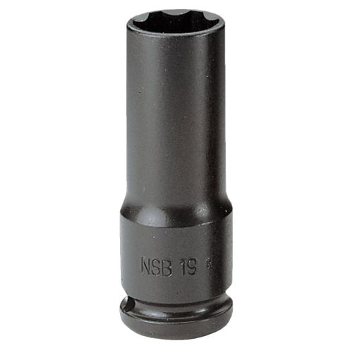nsb.19 Facom NSB - 1/2 drive long-reach metric thin-wall 6-point impact sockets NSB.19 - Image 1
