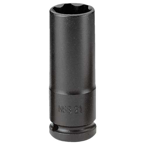 nsb.27 Facom NSB - 1/2 drive long-reach metric thin-wall 6-point impact sockets NSB.27 - Image 1