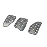 Omp Set 3 Pedals In Sand-blasted Aluminium