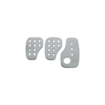 Omp Set 3 Racing Pedals Silver