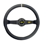 OMP RALLY STEER/W.BLACK LEATH.0 35cm 2SP - Image 2