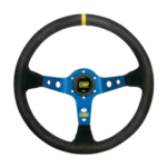 Corsica Dished Steering Wheel Suede 3 Anodized Aluminium - Image 2