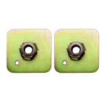 Sabelt Back Plate 65 mm X 65 mm X 3 mm 7/16 UNF Thread Welded Nut 40 mm2