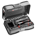Facom 15-piece 1/4 metric 6-point socket set - R.161B R.161-2P6