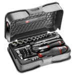 Facom 31-piece 1/4 inch 12-point socket and bit set - R.161B R.161-4P12U