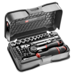 Facom 37-piece 1/4 metric 6-point socket and bit set - R.161B R.161-6P6