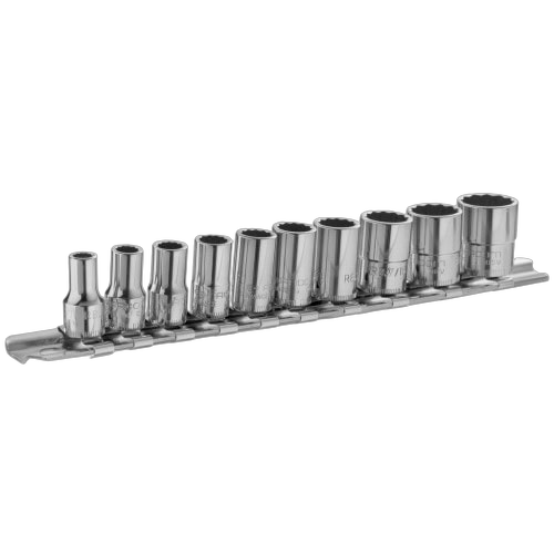 rb.40ae Facom 10-piece 1/4 metric 12-point sockets set on rack RB.40AE - Image 1