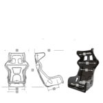 Sabelt Fia Seat Fia 8855-1999, Shell Only Size M Padding Included - Image 3