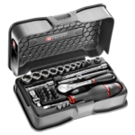 Facom 31-piece 1/4 metric 6-point socket and bit set - RL.161 RL.161-5P6