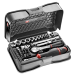 Facom 37-piece 1/4 inch 6-point socket and bit set - RL.161 RL.161-5P6U