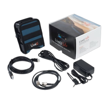LiveU Solo HDMI unit and accessories