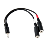 RaceLogic Stereo Audio Input Splitter (3.5mm Stereo Plug - 2 x 3.5mm Mono Socket)
