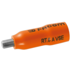 Facom RT.AVSE - VSE series 1,000 Volt insulated 6-point 1/4 bit sockets RT.4AVSE