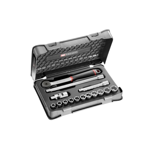 s.161-1p6u Facom 15-piece 1/2 inch 6-point sockets set S.161-1P6U - Image 1