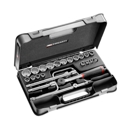 s.161-3p12u Facom 25-piece 1/2 inch 12-point sockets set S.161-3P12U - Image 1