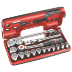 Facom 21-piece DBOX set of 1/2 12-point metric-size sockets - S.360DBOX112 S.360DBOX112