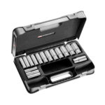 Facom 16-piece 1/2 long-reach metric 12-point sockets set S.404AE