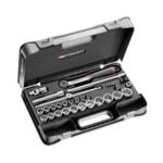 Facom 35-piece 1/2 metric 6-point sockets set S.447ADP