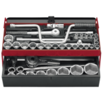 Facom Coffret de douilles 12 pans 1/2 et 3/4 de 8 ?? 50 mm SK.452N