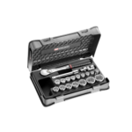 Facom 19-piece 1/2 metric 6-point sockets set SL.161-2P6