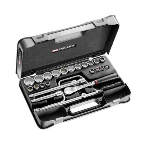 sl.161-3p12u Facom 25-piece 1/2 inch 12-point sockets set SL.161-3P12U - Image 1