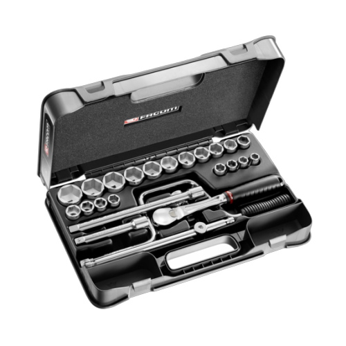 sl.161-3p6u Facom 25-piece 1/2 inch 6-point sockets set SL.161-3P6U - Image 1