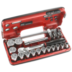 Facom DBOX set of 6-point 1/2 metric-size sockets - SL.DBOX4 SL.DBOX4
