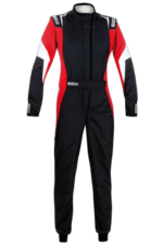 Sparco Competition Female Race Suit - Black / Red / White