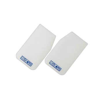 Sparco Mud Flap Pair White